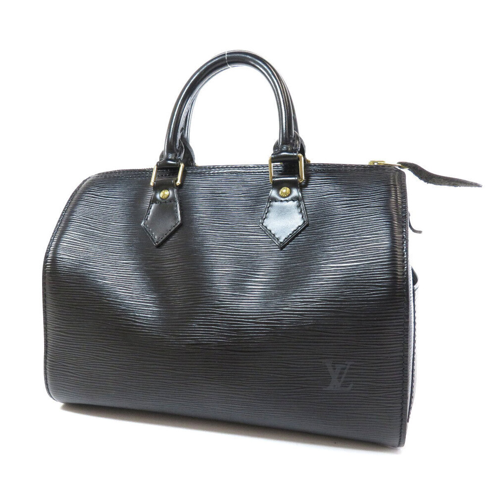 Louis Vuitton Speedy Handbag Leather Epi Black